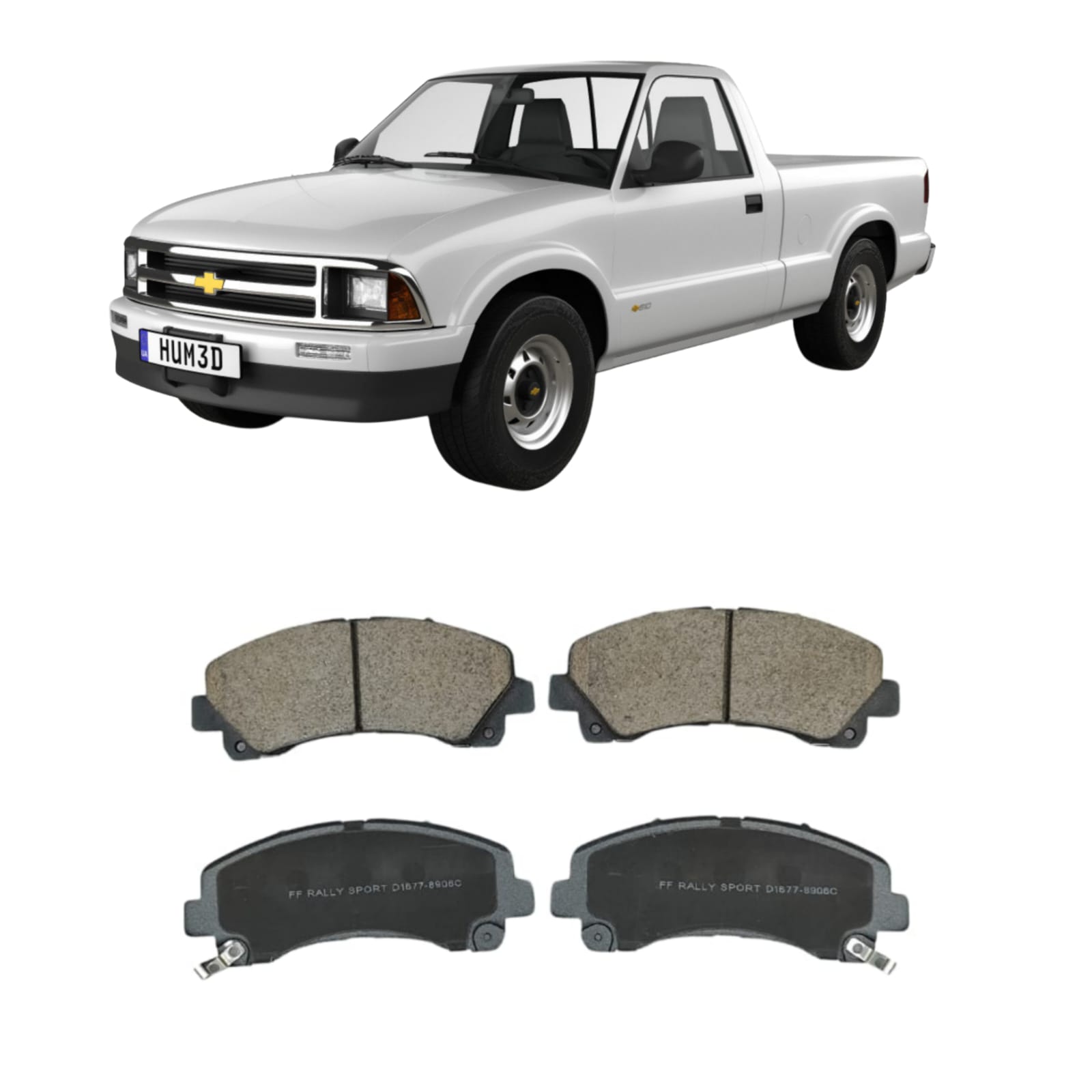 Balatas delanteras Chevrolet S10 / Colorado | GZU D1677-8906