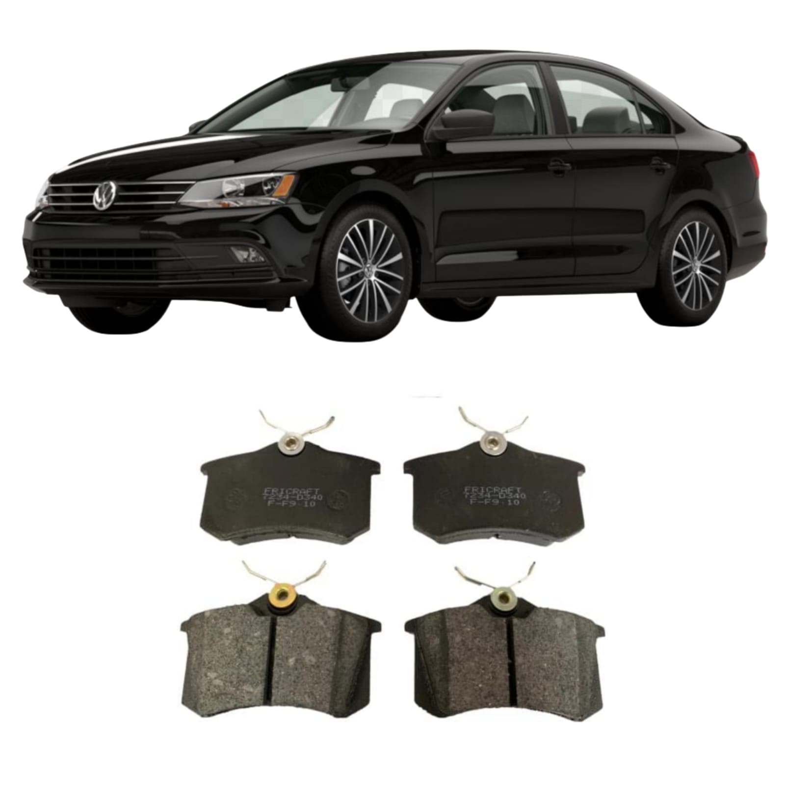 Balatas Traseras VW Jetta 2003-2018 | GZU D340-7234